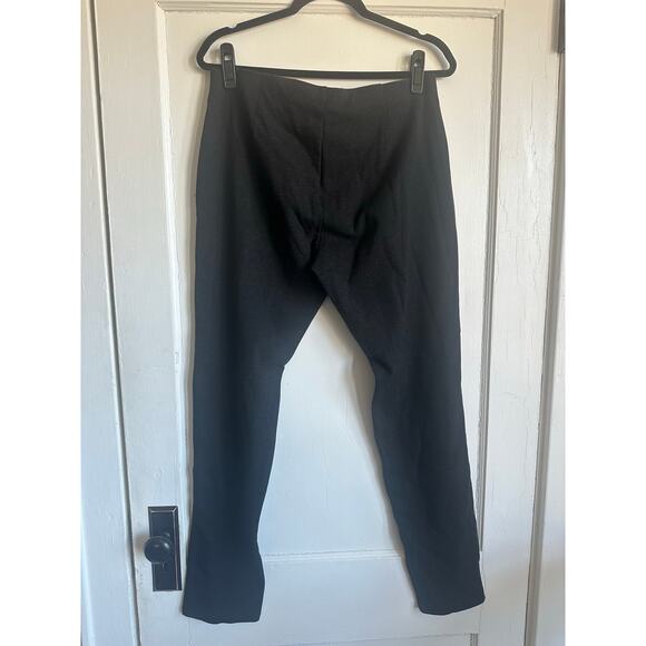 Eileen Fisher Gray Black Stretch Pull-On Slim Pants Size Large - Picture 3 of 8